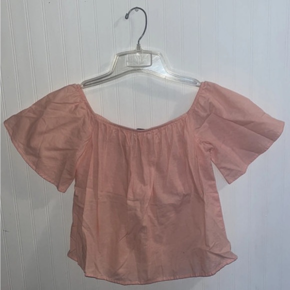 Express Off the Shoulder Short Sleeve Blouse - Picture 2 of 4